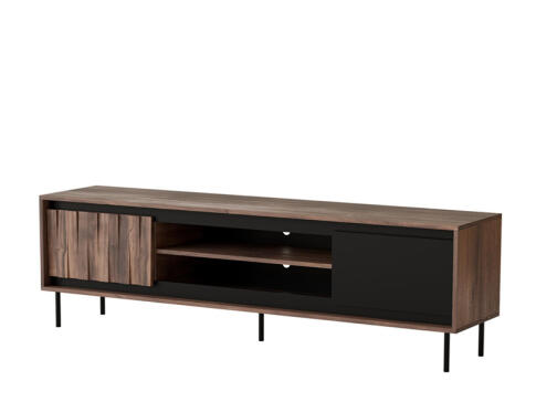 Тумба под теле/видео аппаратуру HALMAR SWING RTV-1 орех/черный