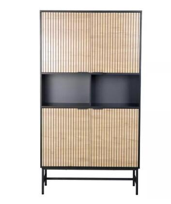 Стеллаж SIGNAL MAGO R1 дуб/черный мат