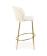 Стул барный HALMAR H116 кремовый/золотой
