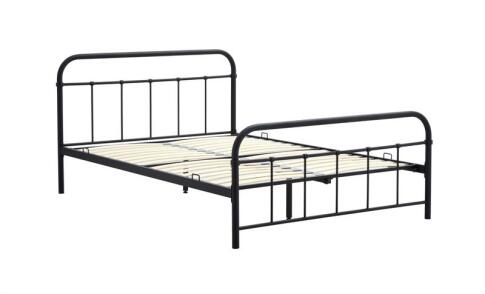 Кровать HALMAR LINDA черный, 140/200