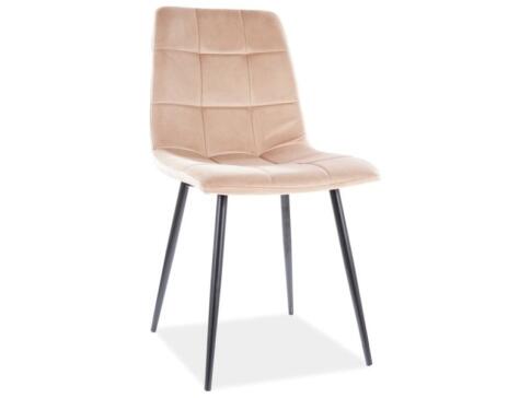 Стул SIGNAL MILA Velvet Bluvel 28 бежевый/черный