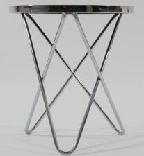 Стол журнальный SIGNAL FABIA C черный/хром, 45/50 Стол журнальный SIGNAL FABIA C черный/хром, 45/50