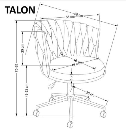 Кресло компьютерное HALMAR TALON светло-бежевый