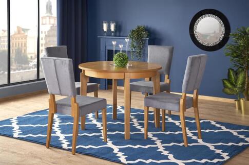 Стол обеденный HALMAR SORBUS дуб медовый/дуб медовый 100-200/100