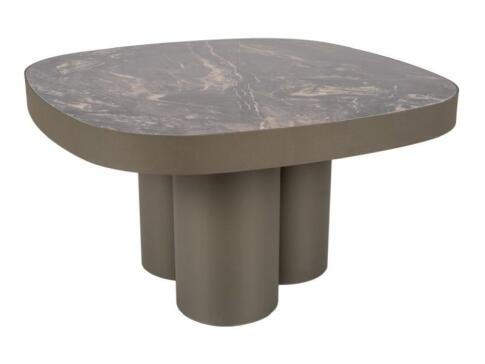 Стол журнальный SIGNAL STELLA B Ceramic черный Vulcano/медный 75/75