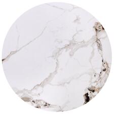 Комплект HALMAR MAGNETA (2 стола журнальных) белый мрамор/черный