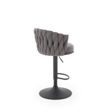 Стул барный HALMAR H125 серый/черный