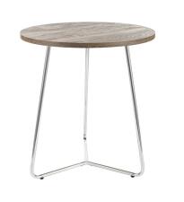Стол журнальный SIGNAL ALTA B орех/хром 45