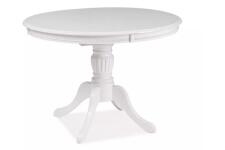 Стол обеденный SIGNAL OLIVIA белый/белый 106-141/106 Стол обеденный SIGNAL OLIVIA белый/белый 106-141/106