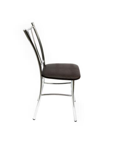 Стул ВВР Трилогия шоколад крокодил/хром, экокожа