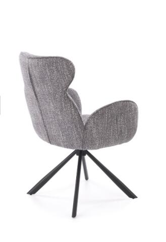 Стул HALMAR K571 серый/черный, поворотный