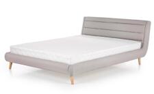 Кровать HALMAR ELANDA светло-серый/натуральный, 160/200