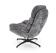 Кресло HALMAR DARIO серый/черный