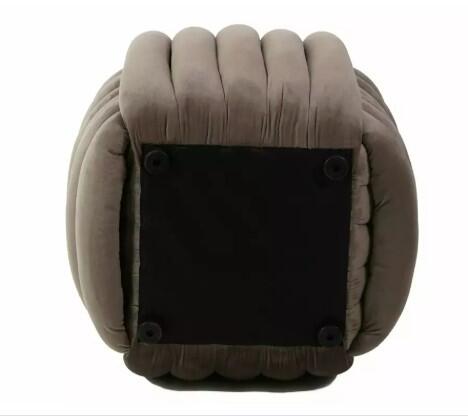 Пуф SIGNAL BRUNI Velvet темно-бежевый