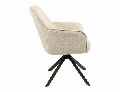 Стул SIGNAL NOTTI Brego 31 бежевый/черный, поворотный