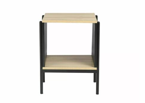 Стол журнальный SIGNAL KARINA B дуб/черный мат 40/40