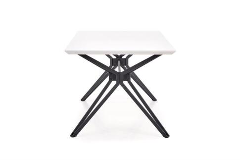 Стол обеденный HALMAR PASCAL  белый/черный 160/90