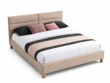 Кровать SIGNAL SIERRA Velvet Bluvel 28 бежевый/дуб 160/200