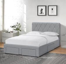 Кровать HALMAR BETINA серый, 120/200