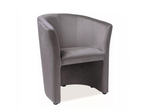 Кресло SIGNAL TM-1 Velvet Bluvel 14 серый/венге
