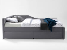 Кровать SIGNAL ELIOT Velvet tap. 142 серый, 120/200