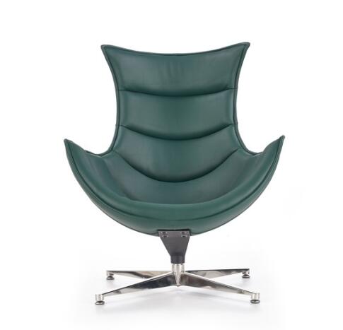 Кресло HALMAR LUXOR зеленый/хром