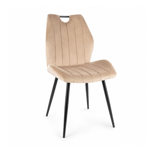 Стул SIGNAL ARCO Velvet Bluvel 28 бежевый/черный