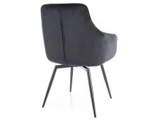 Стул SIGNAL MARLO Velvet Bluvel 19 черный/черный, поворотный