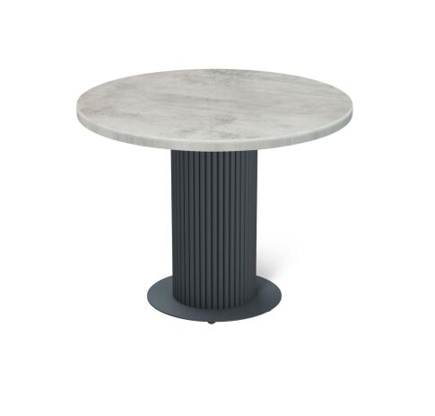 Стол Sheffilton SHT-TU69/TT 80 МДФ антрацит/бетон светлый