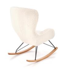 Кресло-качалка HALMAR LIBERTO 2 кремовый/натуральный/черный