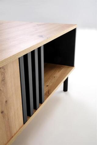 Стол журнальный HALMAR SONIA дуб артизан/черный