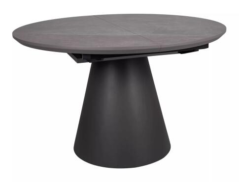 Стол обеденный SIGNAL ANGEL II эффект серого мрамора/черный 120-160/120