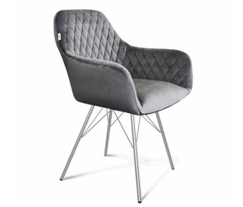 Стул Sheffilton SHT-ST38/S37 угольно-серый/хром лак Стул Sheffilton SHT-ST38/S37 угольно-серый/хром лак