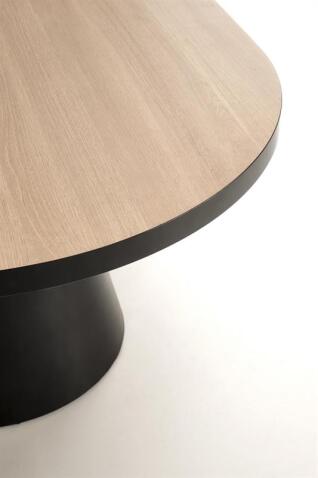 Стол обеденный HALMAR GIACOMO натуральный/черный 180-240/100