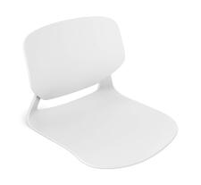 Стул полубарный Sheffilton SHT-ST59/S196-1 белый/черный муар