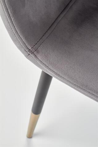 Стул HALMAR K379 серый/черный