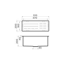 Сушка для посуды Omoikiri DRY-04 IN