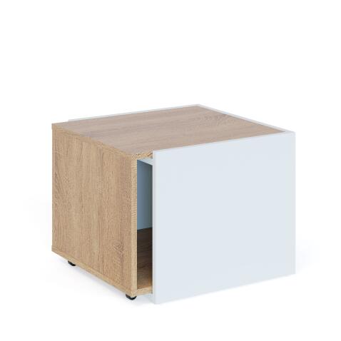 Стол журнальный Сокол СЖ-11 дуб сонома/белый