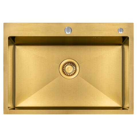 Мойка ARFEKA ECO AR 700*500 GOLD PVD NANO
