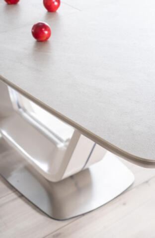 Стол обеденный SIGNAL ARMANI Ceramic серый мат 160-220/90