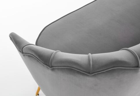 Софа HALMAR AMORINITO XL серый/золотой