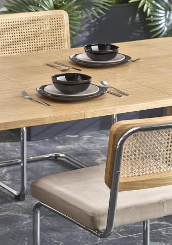 Стол обеденный HALMAR ELEFANTE PROSTOKAT дуб натуральный 160-240/100