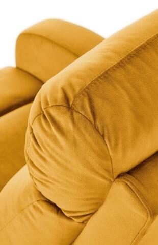 Кресло HALMAR WONDER раскладное, горчичный