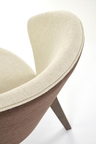 Стул HALMAR K583 бежевый/коричневый/орех