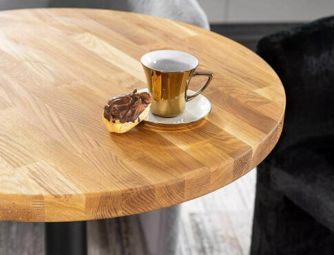 Стол обеденный SIGNAL PURO II дуб натуральный/черный 80