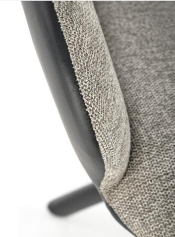 Стул HALMAR K494 серый/черный, поворотный