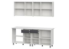 Кухонный гарнитур NN Мебель "София" 2 м Белый/Бланж/Графит матовый/Антарес