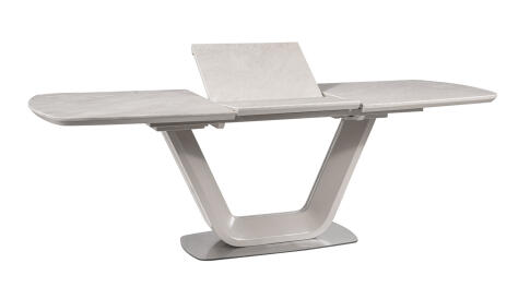 Стол обеденный SIGNAL ARMANI Ceramic серый мат 160-220/90