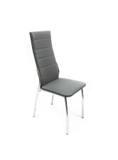 Стул ВВР Прага серый/хром, экокожа