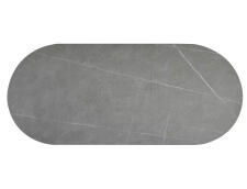 Стол обеденный SIGNAL GASTON Ceramic серый/черный 140-180/80